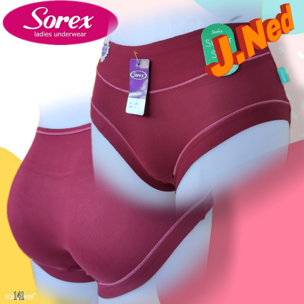 J141 (harga satuan) Sorex Super Soft Celana Dalam Wanita Dewasa dan Remaja Size M L EL QL