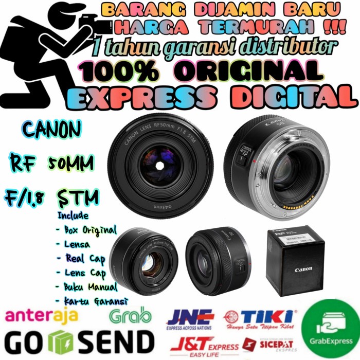 CANON RF 50MM F1.8 STM - LENSA CANON RF 50MM F1.8 STM