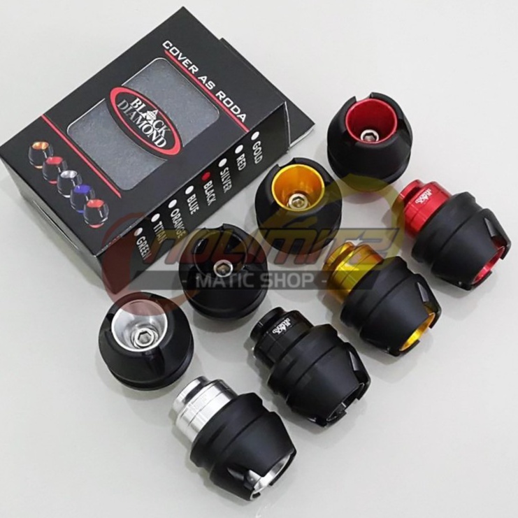 Cover Baut Jalu As Roda  Black Diamond Jumbo NMAX XMAX Aerox 155 ADV PCX Beat Vario Scoopy