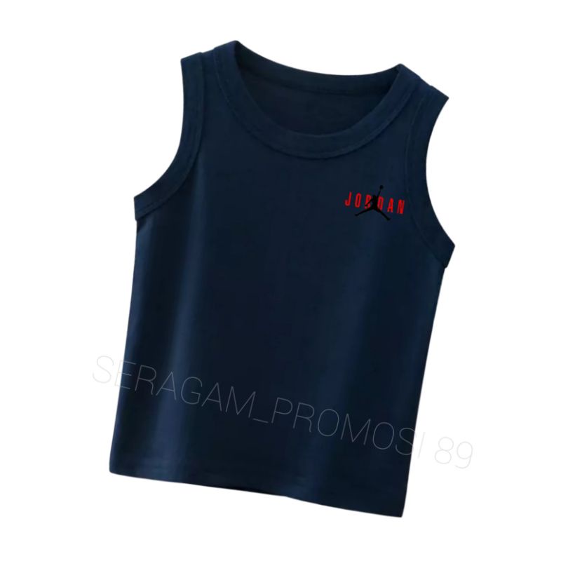 ATASAN SINGLET ANAK JORDAN BAHAN KATUN / TANK TOP COTTON ANAK USIA 2 TAHUN - 11 TAHUN / KAOS DALAMAN SINGLET ANAK LAKI LAKI / SINGLET ANAK PEREMPUAN / SINGLET ANAK TERMURAH / KAOS KATUN ANAK TANPA LENGAN / SINGLET PUTIH ANAK / SINGLET WARNA WARNI ANAK