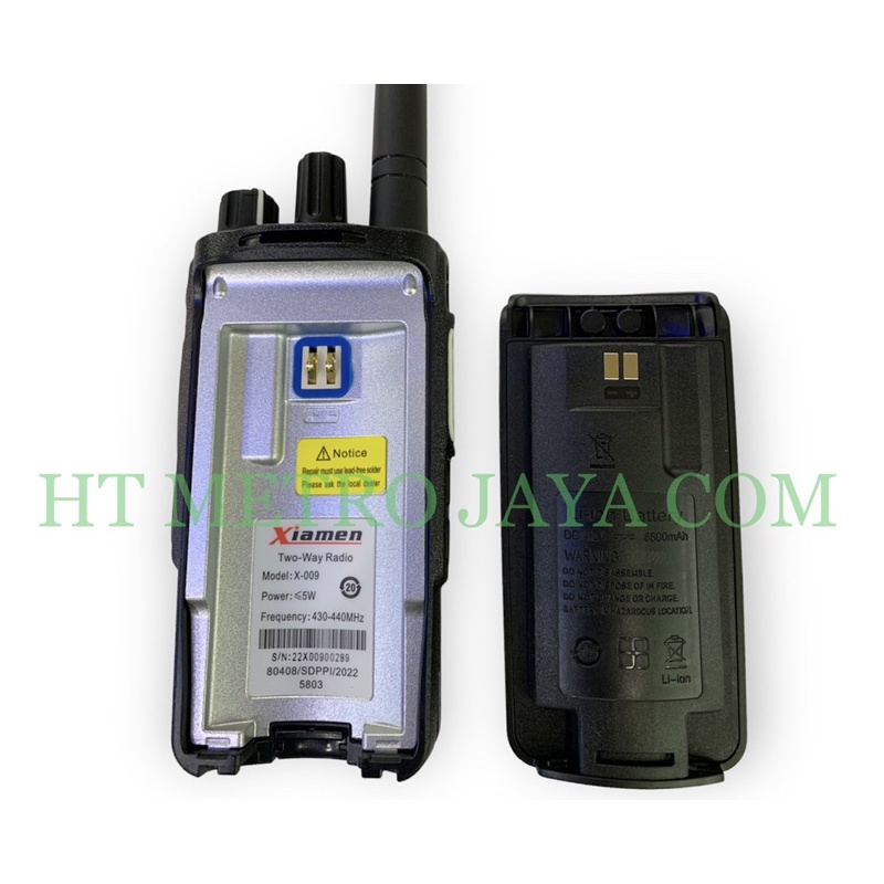 WALKIE TALKIE HT XIAMEN X009 UHF POWER 5watt