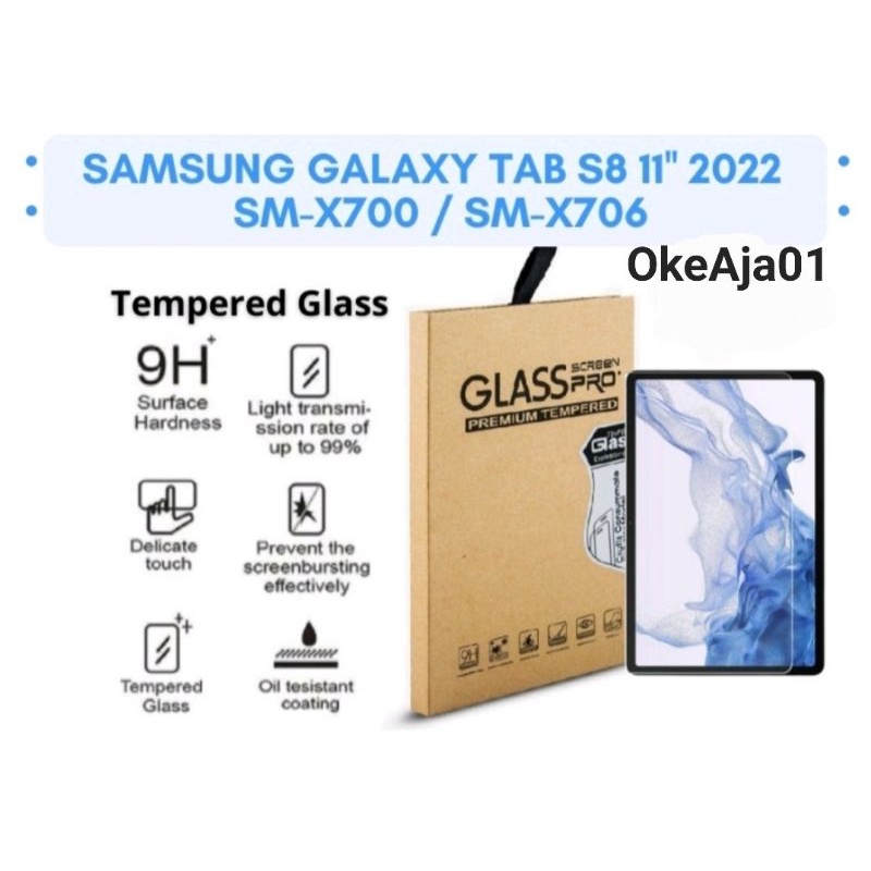Tempered Glass Samsung Galaxy Tab S8 / Samsung Galaxy Tab S8+
