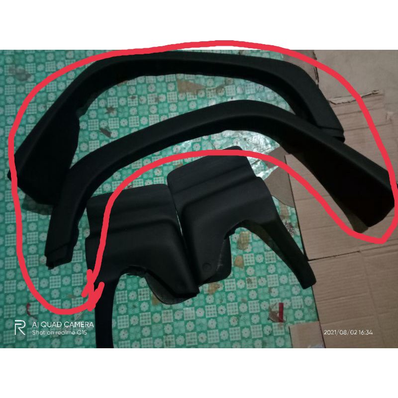 Over fender kijang grand super grand,long,jantan tanpa tahanan lumpur