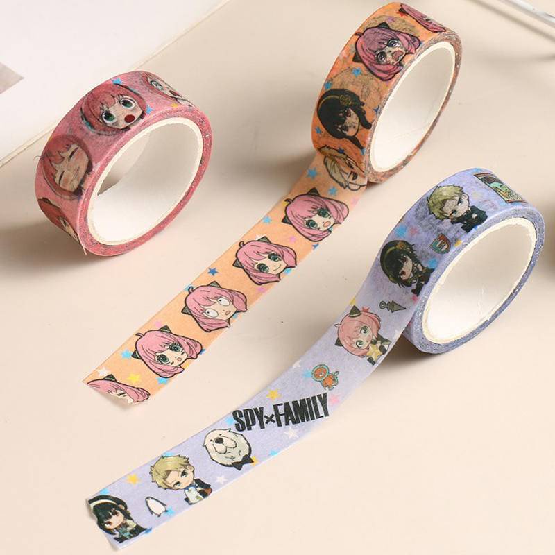 Tape Stiker Washi Motif Anime Untuk Dekorasi Scrapbook / Diary / Agenda