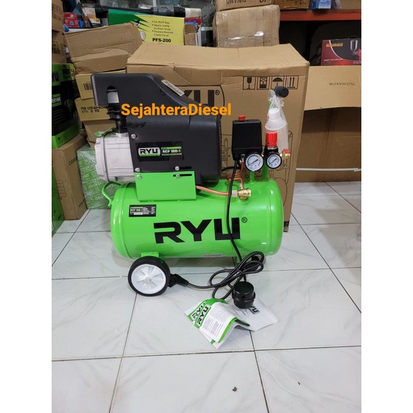 Kompresor Angin RYU 1HP 24Liter