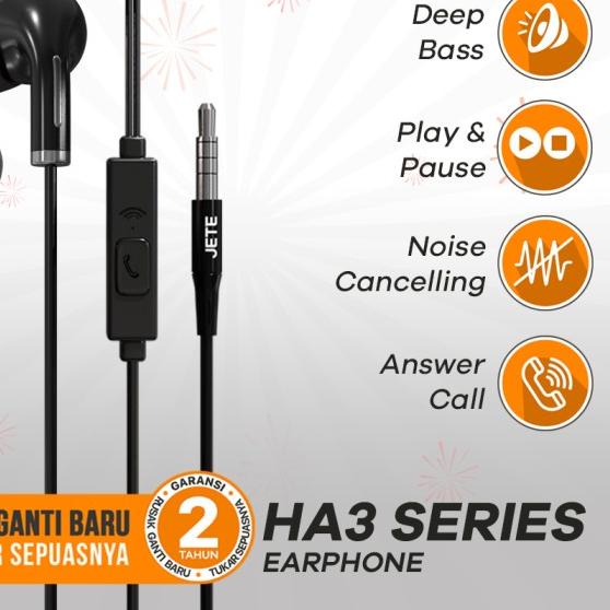 Headset Jete HA3 - Original - Earphone - Headset