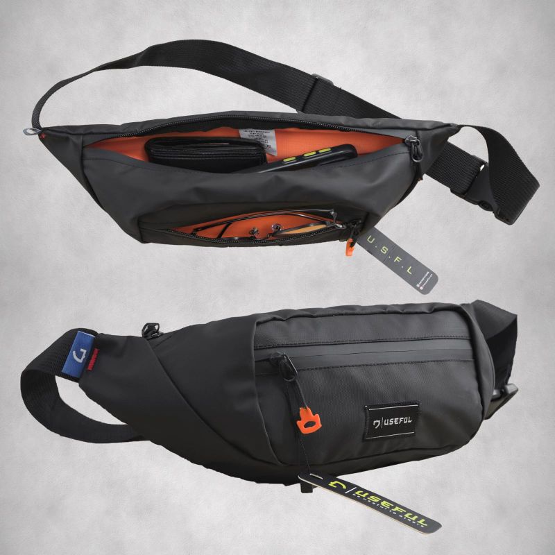 Waistbag Useful   Tas Pinggang Pria Premium Anti Air  Waistbag Waterproof  Tas Pria Keren
