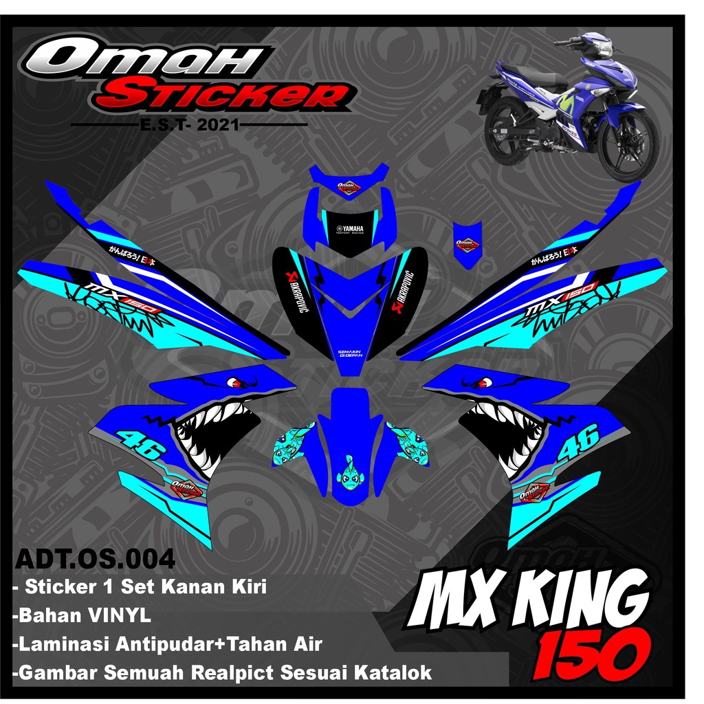 Decal Mx King 150 Full Body. Sticker Striping Full Body Jupiter Mx King. ADT. 004