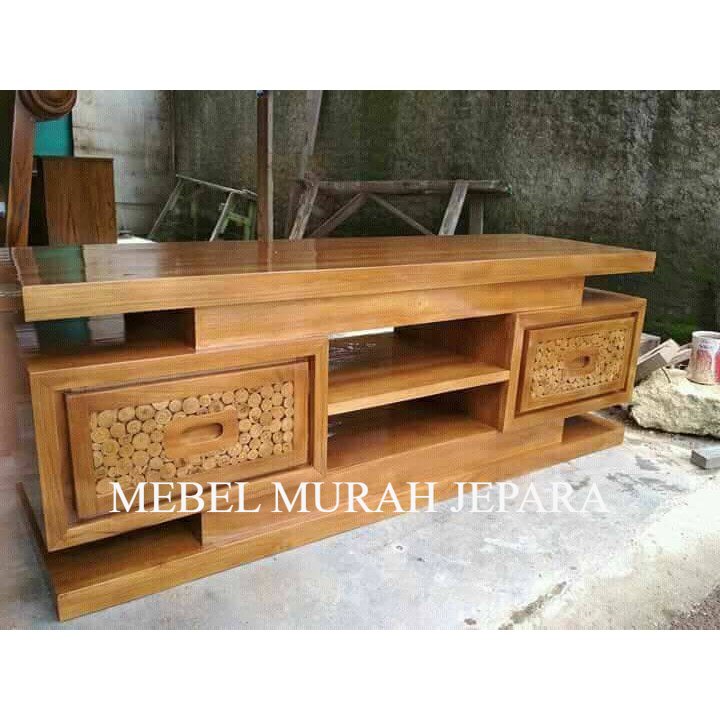 meja tv minimalis koin, meja tv jati, mebel jepara (furniture meja kursi nakas dipan lemari)