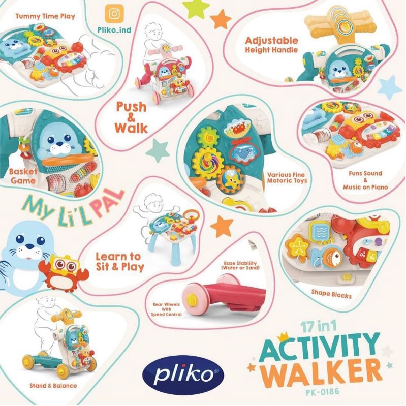 PUSH WALKER PLIKO 17 in 1