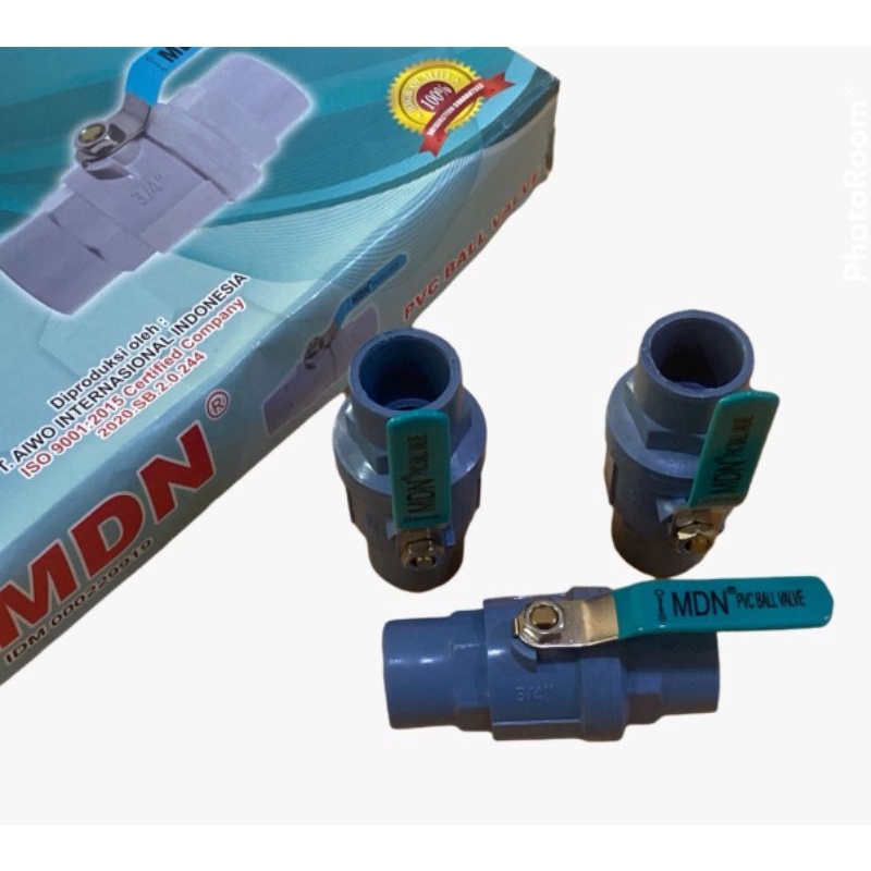 ball valve pvc gagang besi 1/2".