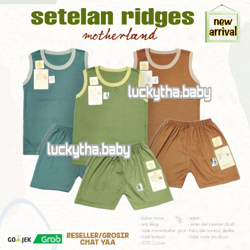 ridges- setelan ridges kutung woodland polos earth, cellestial , setelan singlet anak laki-laki &amp; perempuan ridges polos- setelan ridges polos kutung anak cewe cowo