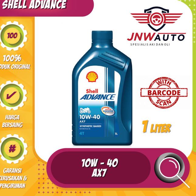 Shell Advance AX7 10W-40 - 1 LITER