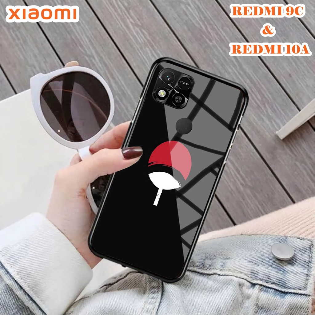Softcase Glass Kaca REDMI 10A & REDMI 9C - Case Handphone REDMI 10A & REDMI 9C [T90].