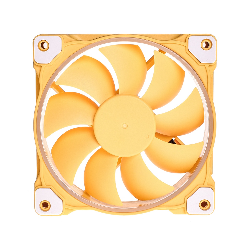 FAN ID-COOLING ZF-12025 PASTEL LEMON YELLOW | 120mm White LED PWM Fan