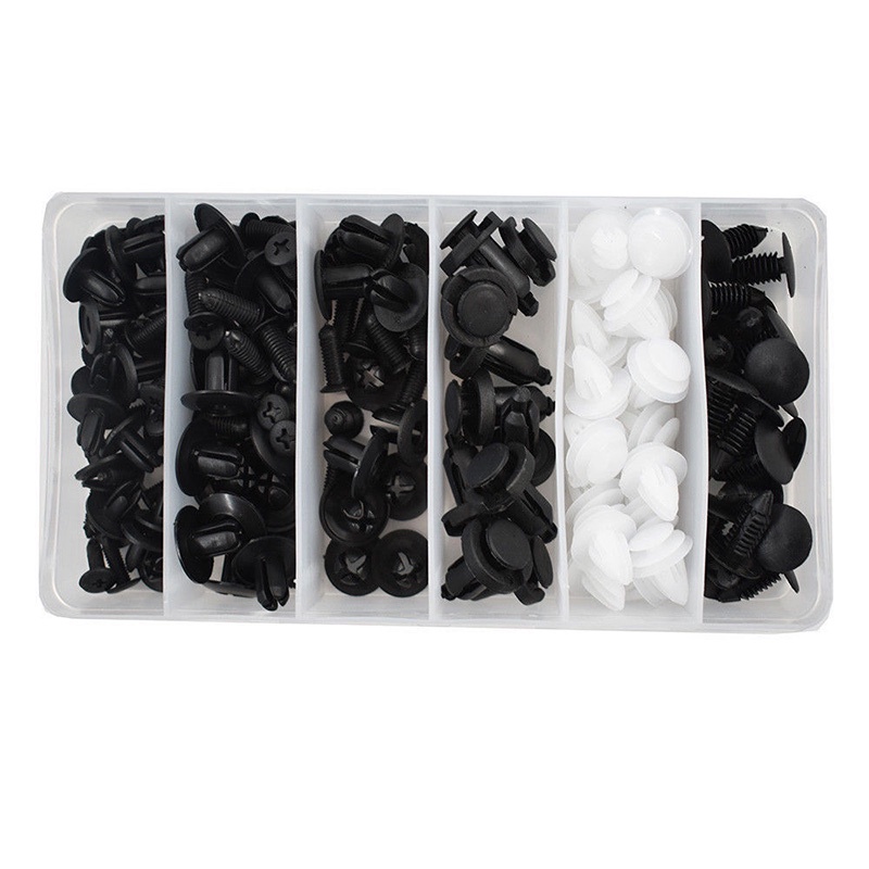 100pcs Liner Rivet Kancing Mobil Baut Rivet Mobil Klip Universal Car Push Pin Fasteners Clip Trim Kit Mobil