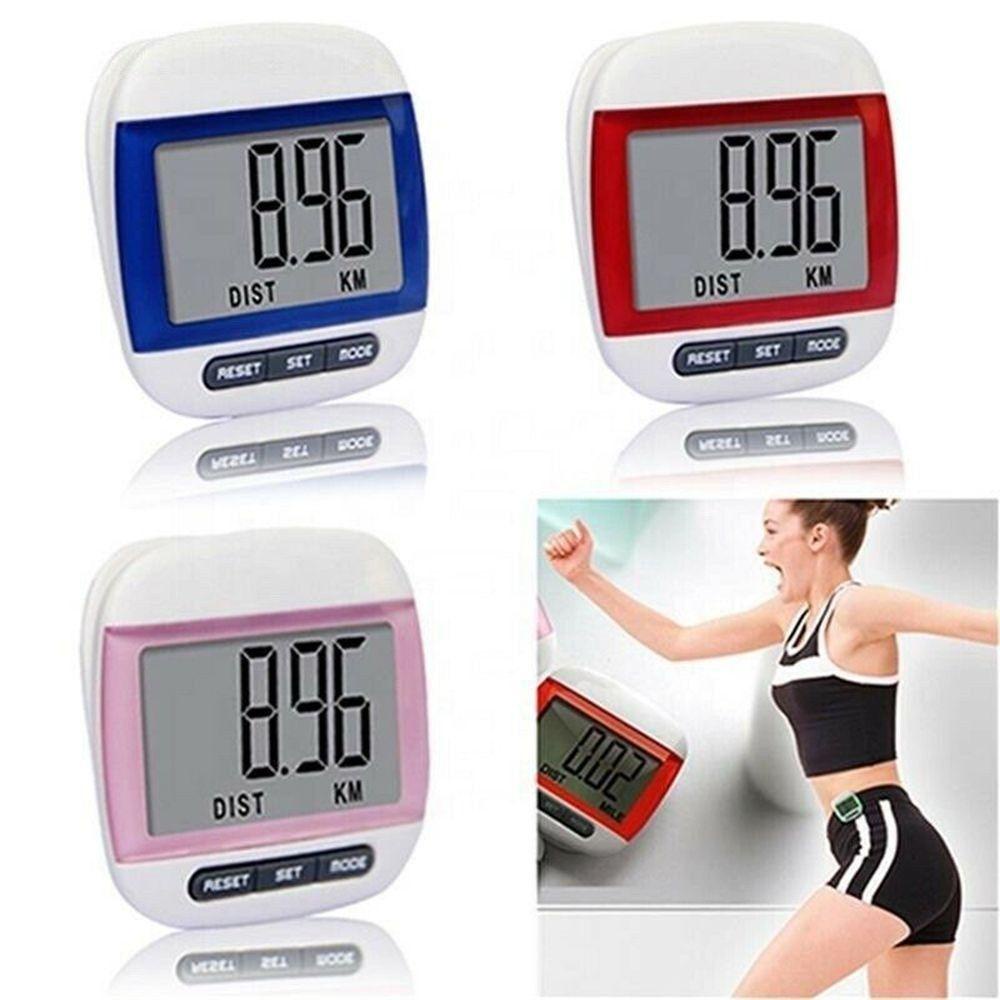 Solighter Digital Pedometer Mini Klip Sabuk Jogging Anti Air