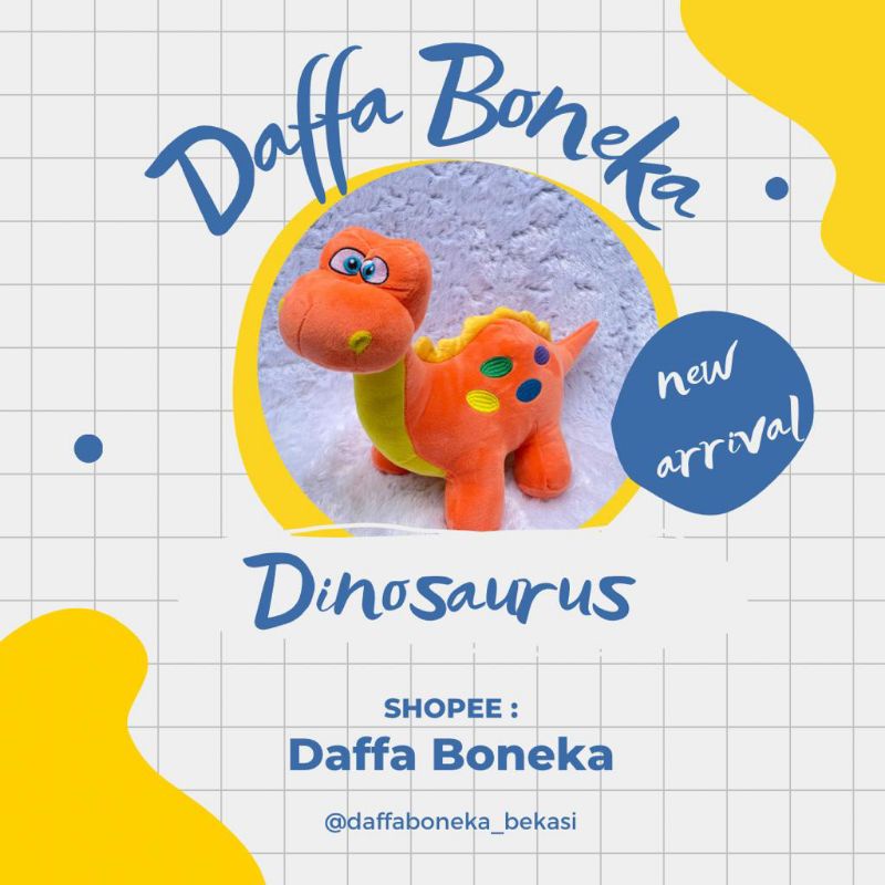 Boneka DINOSAURUS tompel/boneka dinosaurus lembut/boneka tirex/ boneka virall