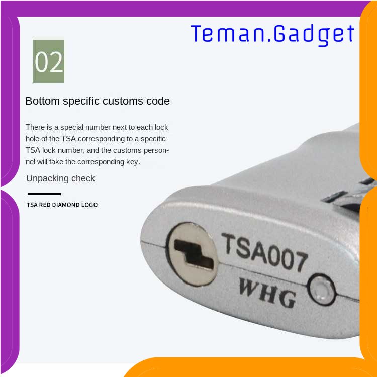 TG-TRV CoolCell Gembok Koper Angka 3 Digit Suitcase Password TSA Lock - TSA201