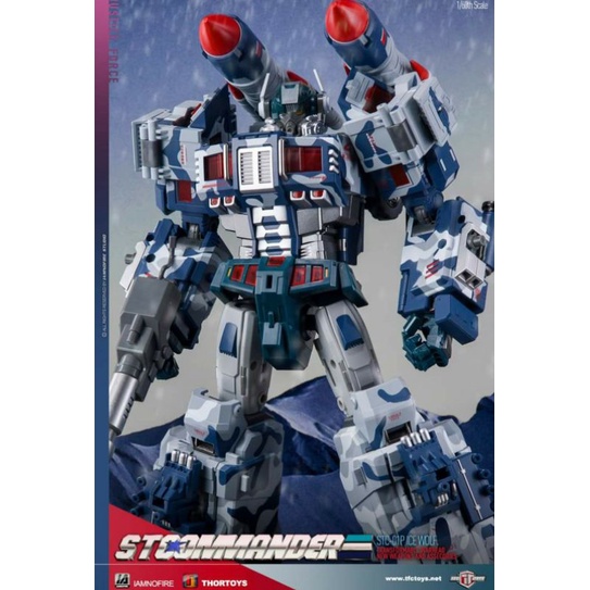 TFC Toys STC-01P Supreme Tactical Commander Ice wwolf Winter optimus