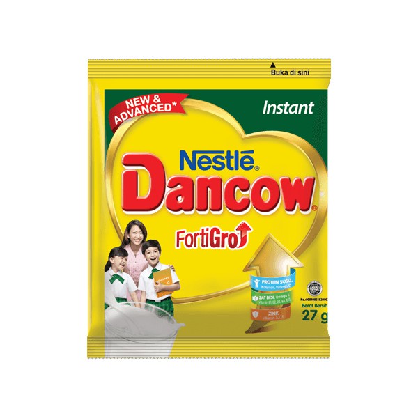 DANCOW 5  SACHET ( 27 GRAM ) - PUTIH