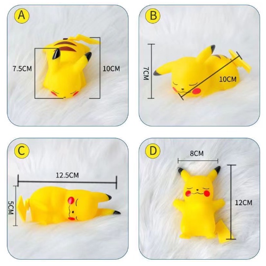 Lampu Pokemon Pikachu Mini Mood Lamp Figure Pikachu