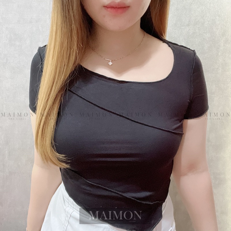 Basic Neci Asymmetric Top | Atasan Wanita Korean Fashion | Maimon Grosir
