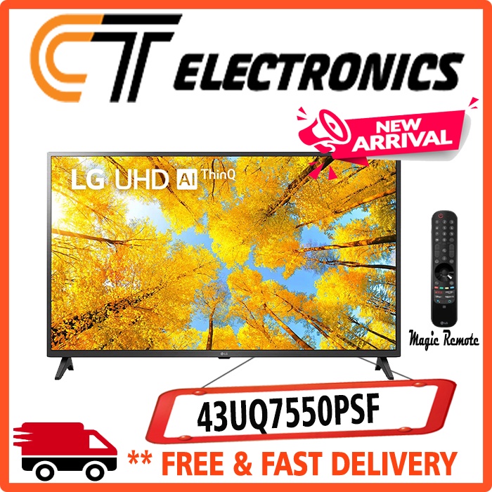 LG TV 43UQ7550PSF 43 INCH SMART TV 4K UHD 43UQ755 43UQ75 43UQ7550
