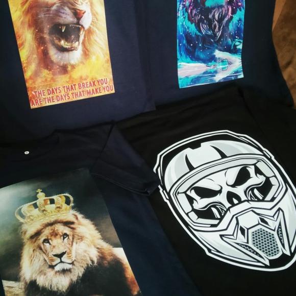 Kaos Print Sablon DTG - Cetak A Enam, Size S-XL