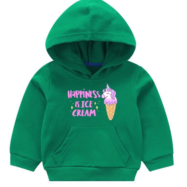PRODUK TREND Sweater Anak Hoodie Anak Jaket Anak Kuda Poni Unicorn Ice Cream Happiness Usia 1-6thn 2
