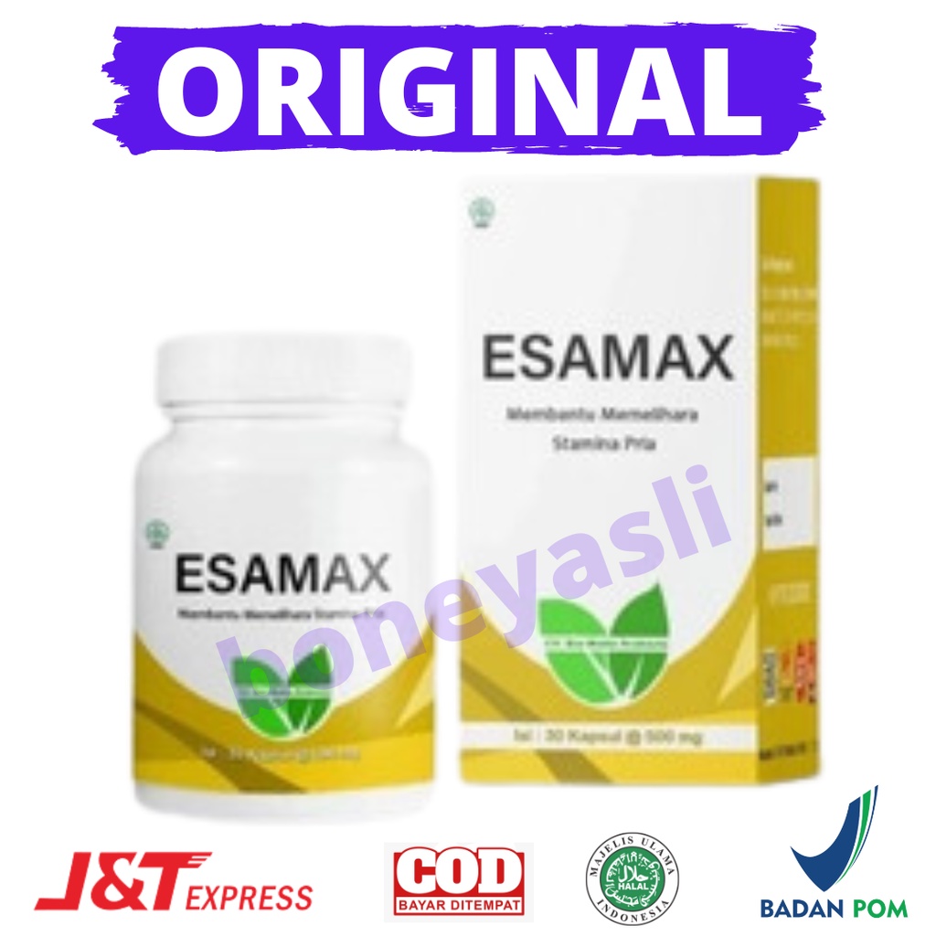 Esamax Original Obat Kuat Penambah Stamina Pria Herbal Bpom 100% Asli