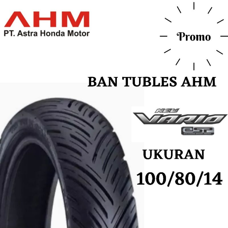 BAN LUAR TUBLES MATIC 100/80/14 AHM FEDERAL ORIGINAL