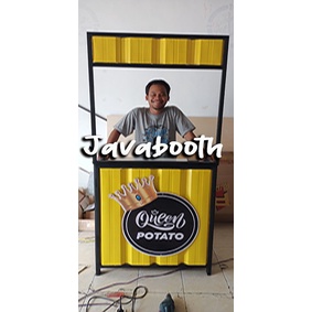 Booth Portable Besi Semi Container Model Lipat