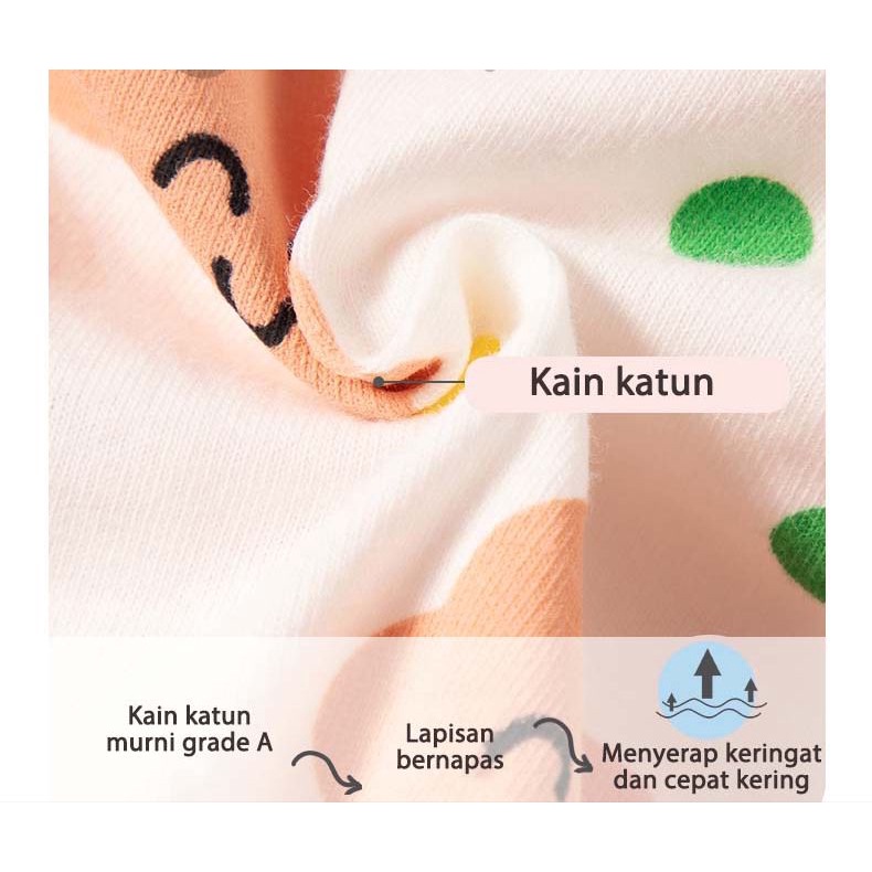 1234OS - CD Celana Dalam Anak Perempuan Bahan Katun Halus Untuk 2-12 Tahun.