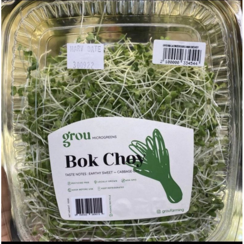 

Salad Grou Microgreens Box Choy 100 grm (Nutty-Crunchy-Fresh)