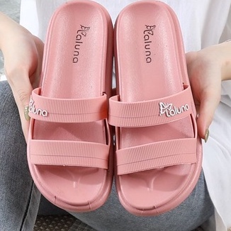 Sandal Selop Wanita LALUNA 1606 -1x Ban 2 Karet Import Cantik Elegant