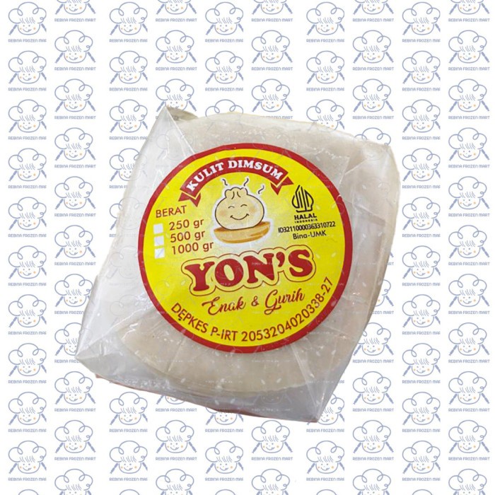 

KULIT DIMSUM YON'S PUTIH 500GR