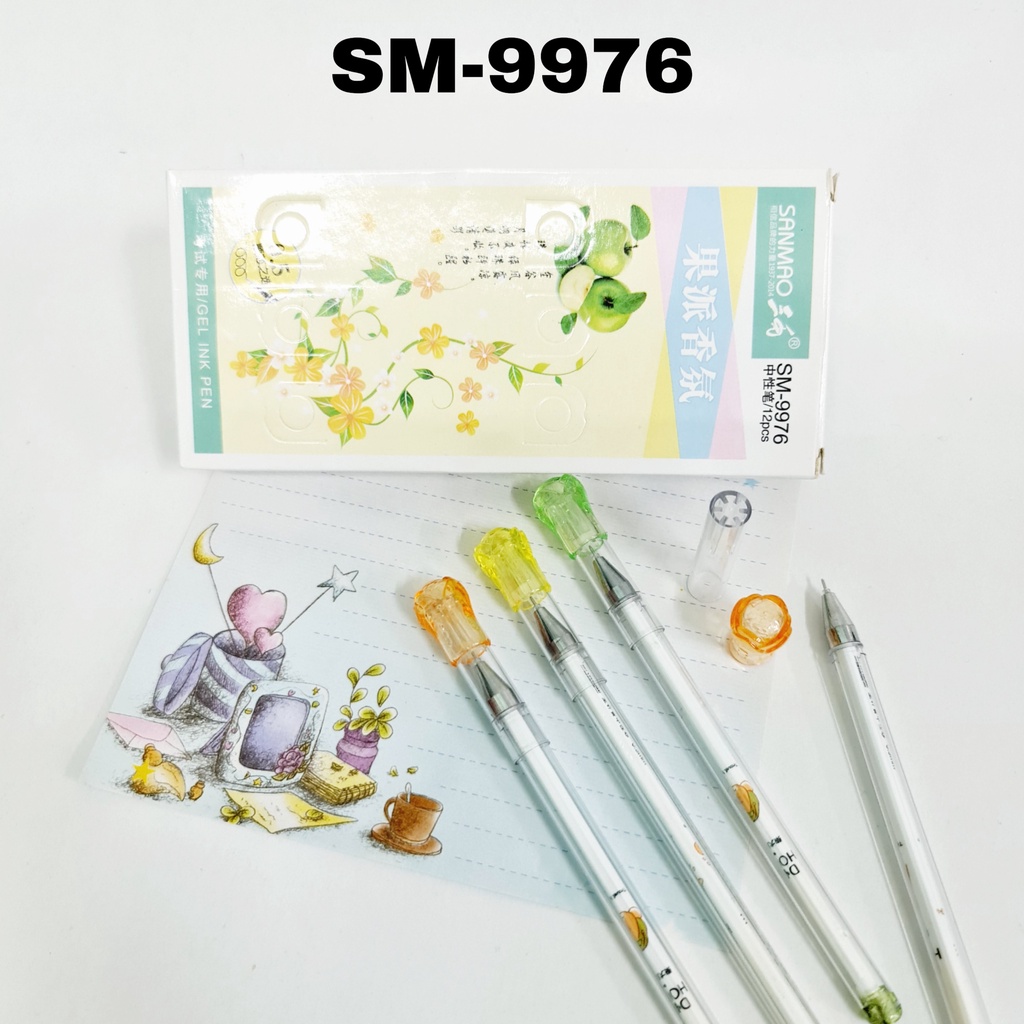 

SOS Bolpen Gel Fancy SANMAO (12 pcs) / Pulpen / Balpen/Pen Jel/Ballpoint