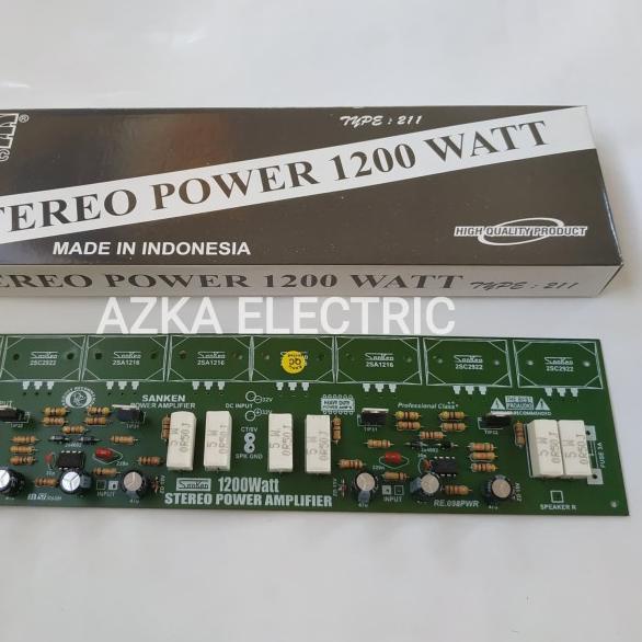 Kit Driver Power Amplifier Stereo 1200W