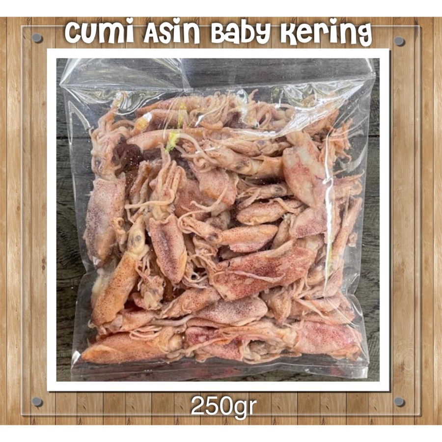 

Ikan Cumi Asin Baby Kering 250gr