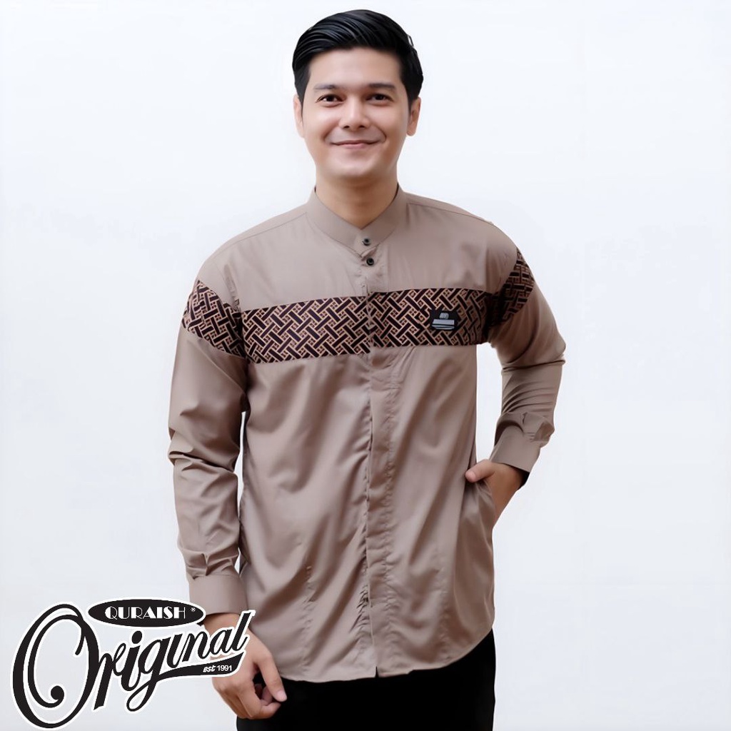 Kemeja Koko Lengan Panjang Terlaris Motif Kobata Baju Koko Pria Dewasa