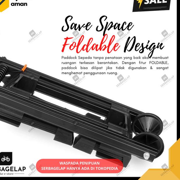 Standar Penyangga Paddock Bike Rack Repair Stand / Rak Display Sepeda