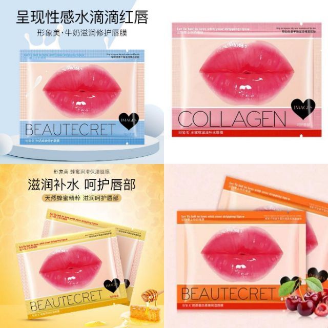 MASKER BIBIR COLLAGEN Pelembab Mulut Kering Pecah Lip Mask