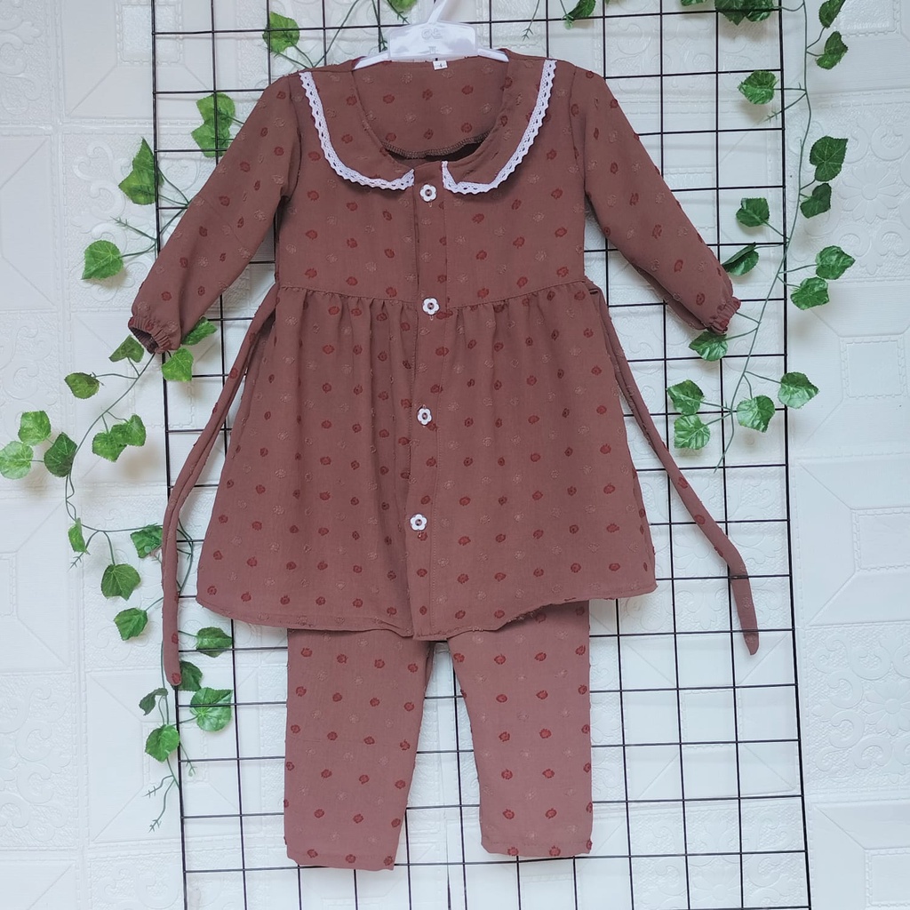 Setelan Cringkle Daisy bahan  cringkle uragiri terbaru