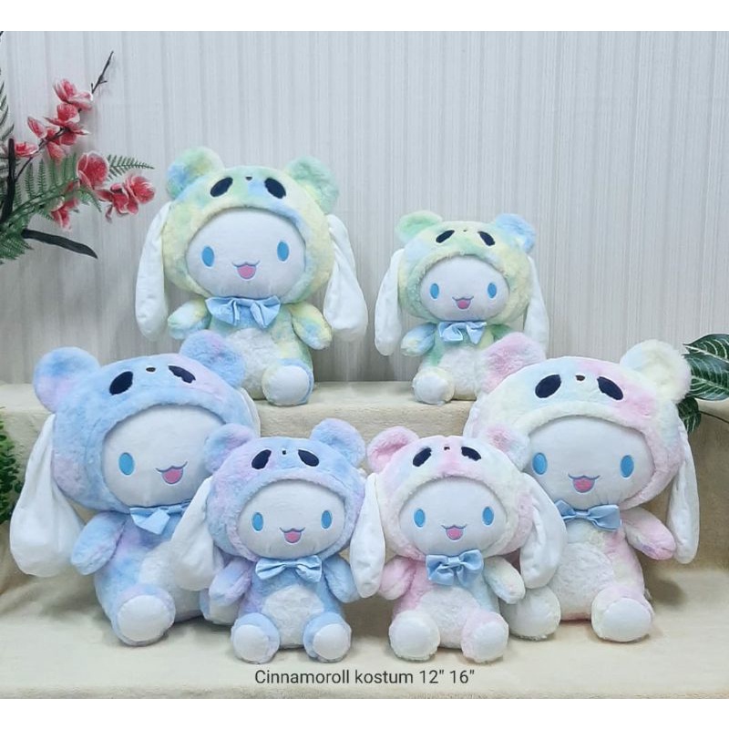 Boneka Cinamorol Kostum Size 16&quot;/40cm/boneka kuromi/boneka melody/boneka cinamorol/boneka lucu/