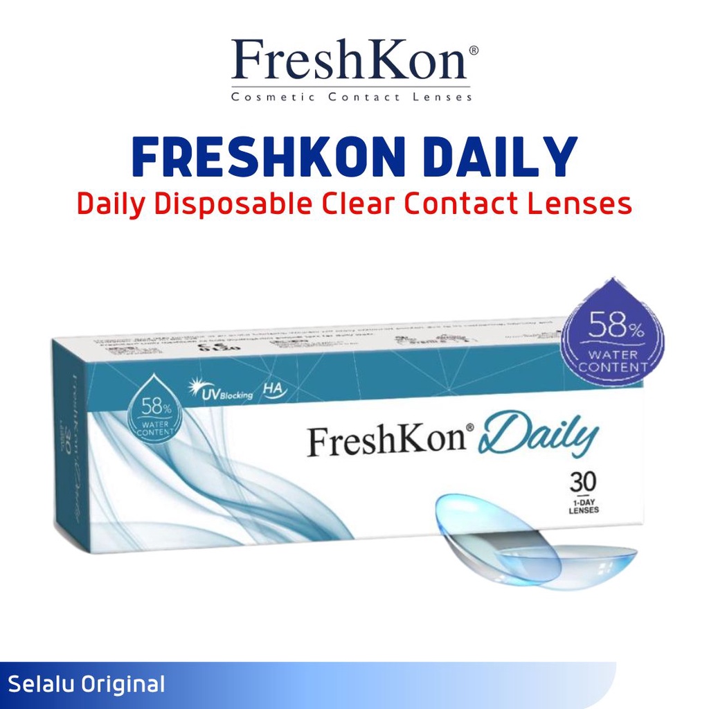 FRESHKON CLEAR DAILY 30PCS SOFTLENS HARIAN