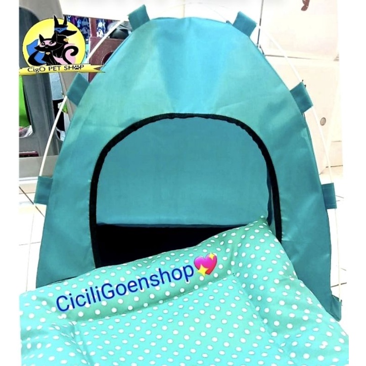 Tenda ANTI AIR GRATIS ALAS tempat tidur kucing anjing PORTABEL lipat waterproof