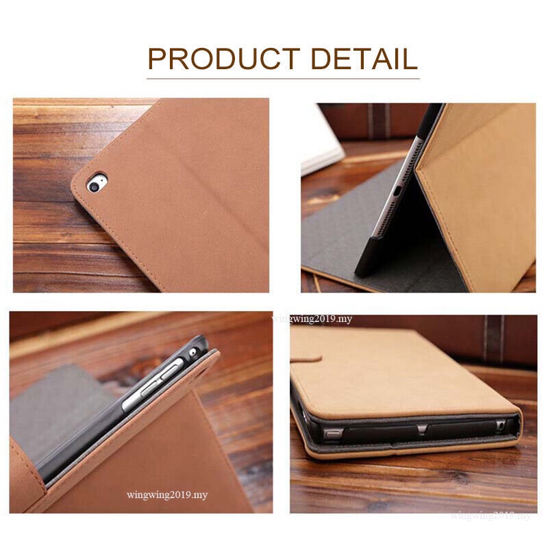 Flip Case Bahan Kulit Magnetik Untuk iPad 10.2 2019 Air 10.5 6th 9.7 7th 8th 9th Air5 4 10.9 Pro 11 M1 2021