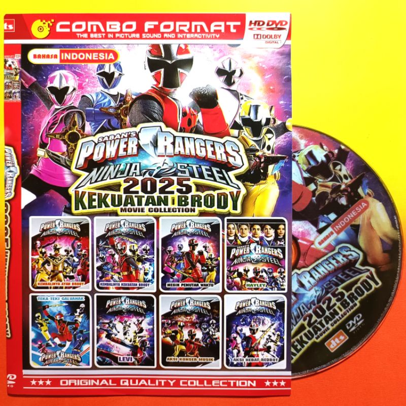 KASET FILM KARTUN ANAK PILIHAN POWER RANGERS NINJA STEEL VOLUME 2025.