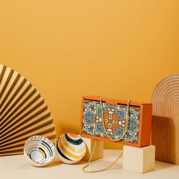 Unik Japanese Gift Set Wedding Bowl Bohemian / Set Hadiah Mangkuk Set Mewah - Isi 2 mangkuk Limited